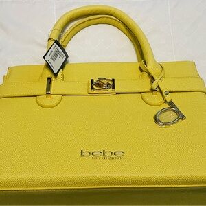 Bebe Yellow Satchel